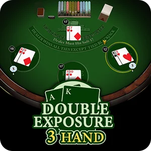 BLACKJACK DOUBLE EXPOSURE 3 HAND