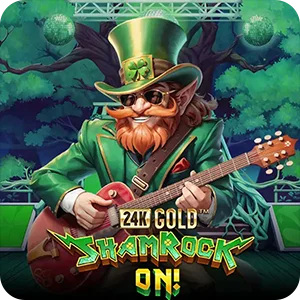 24K GOLD SHAMROCK ON!